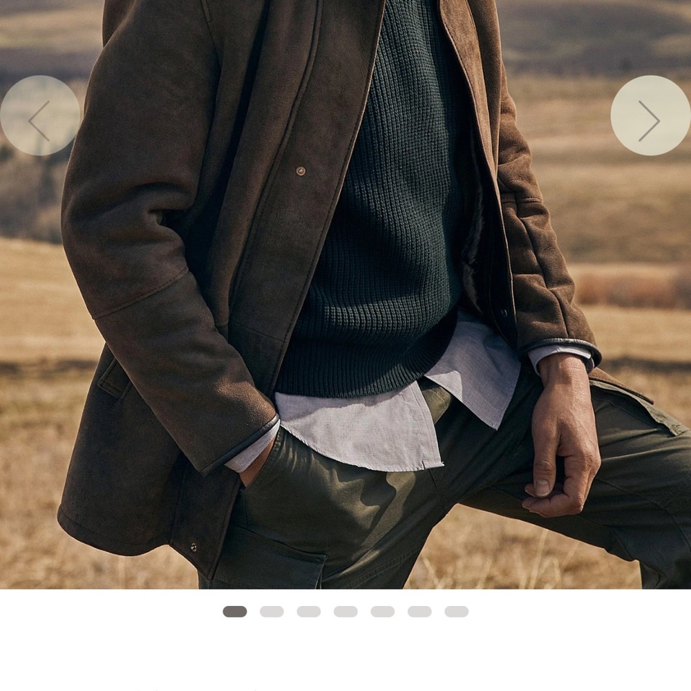 Overland Sheepskin coat. Never worn.